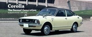 Japanese Corolla 1970